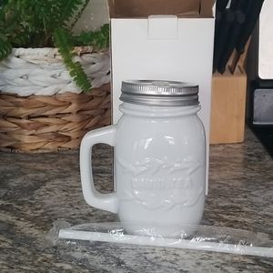 David's Tea Mason jar mug